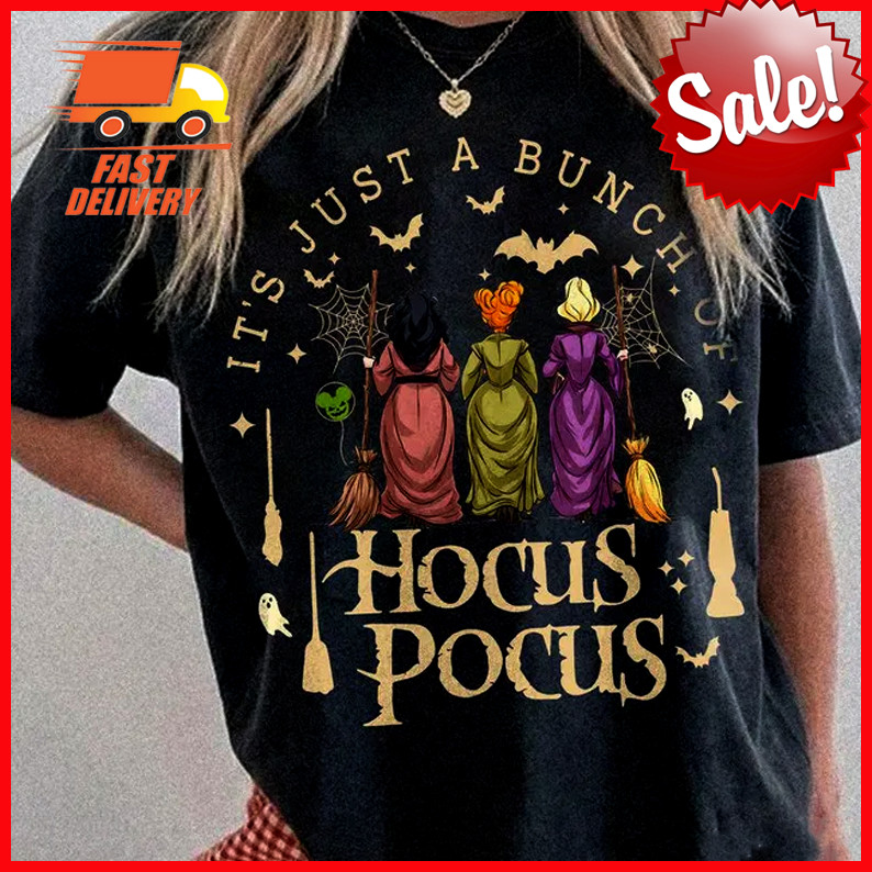 Hocus Pocus Halloween T-Shirt, It\'s Just a Bunch of Hocus Pocus Shirt HOT385P