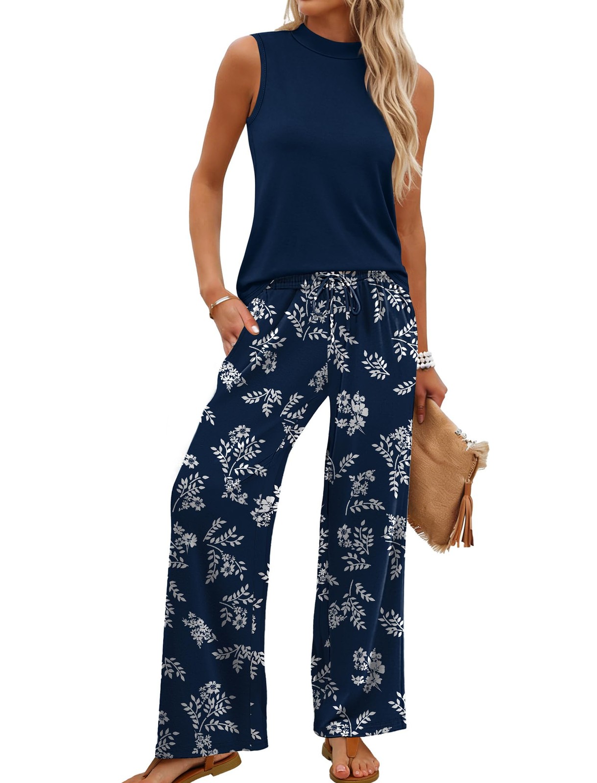 WIHOLL Two Piece Set for Women Summer Spring Fall Teacher Outfits Cruise Travel