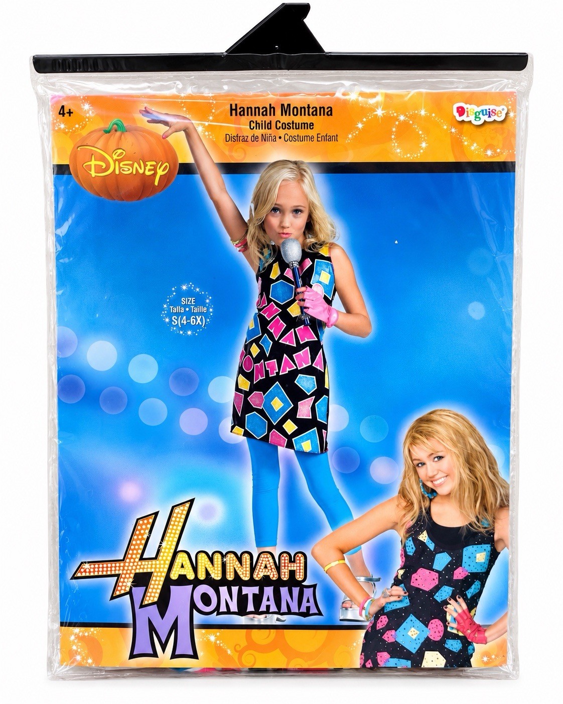 Hannah Montana Disney Girls Halloween Costume Size 4-6 NEW