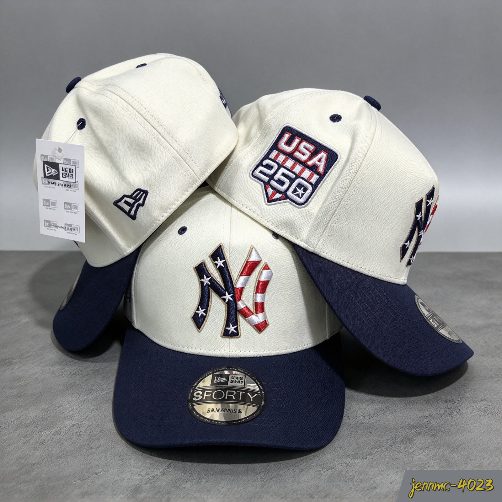 NEW YORK NY YANKEES MLB 9FORTY USA 250 Adjustable curved brim baseball cap
