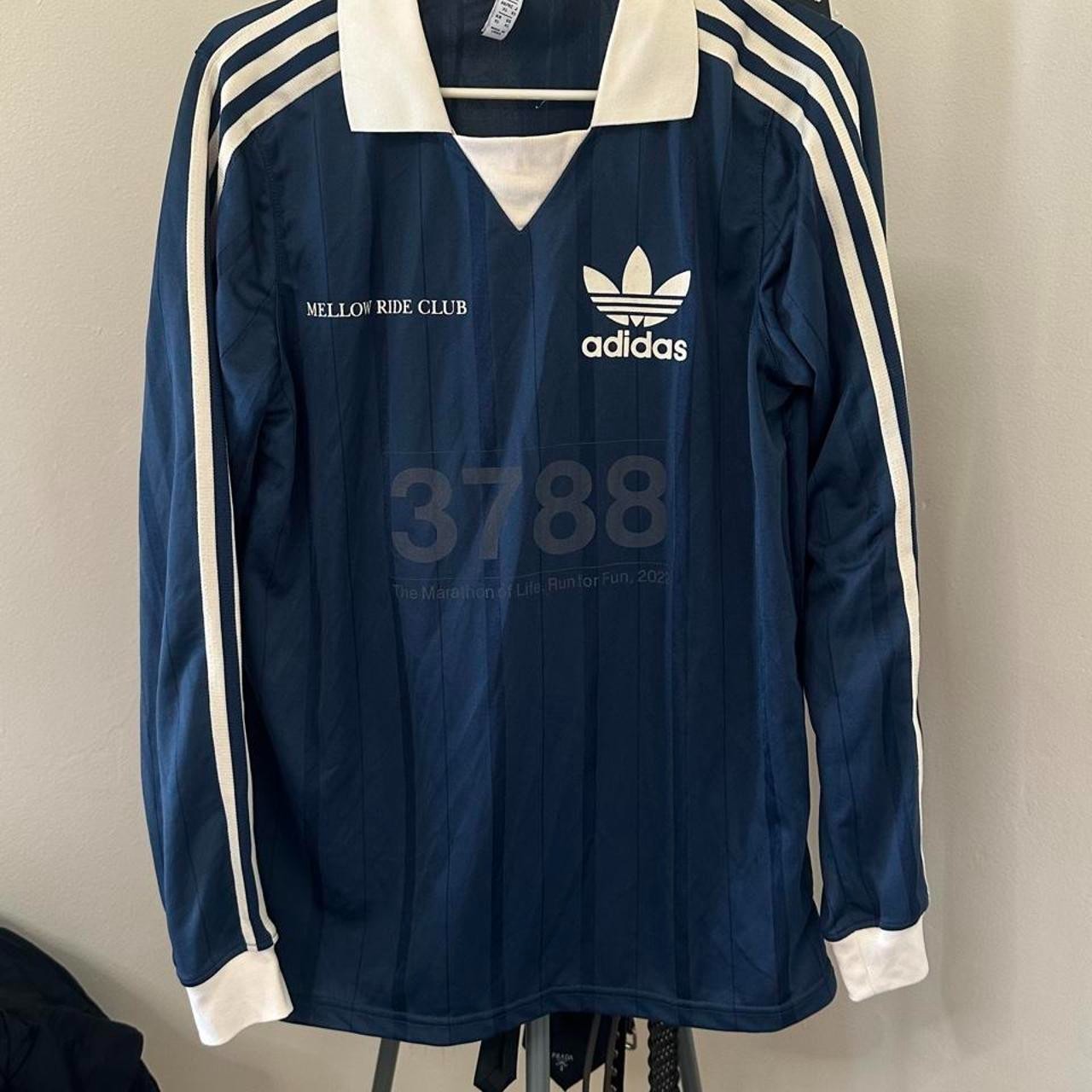 Adidas Vintage Mellow Ride Club Track Top Navy XS