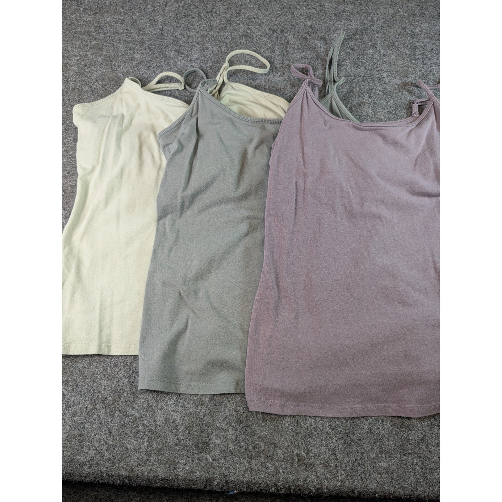Sonoma Goods For Life The Everyday Cami Set of 3 Lavender Gray Beige Medium