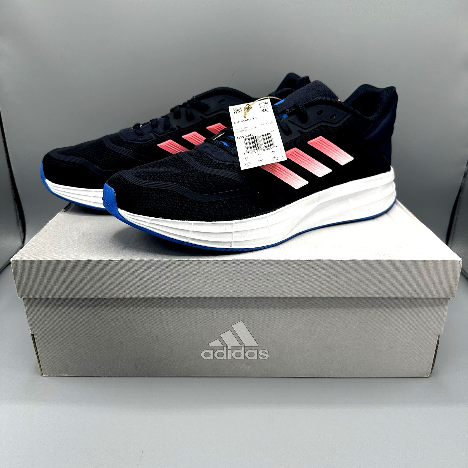 🔥 Adidas Duramo SL 2.0 Men\'s 11.5 Legend Ink Blue Running Shoes Sneakers NEW