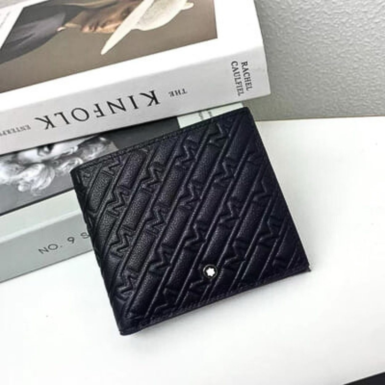 Montblanc Extreme 3.0 Black Leather Bifold Wallet Embossed Logo Men\'s Gift