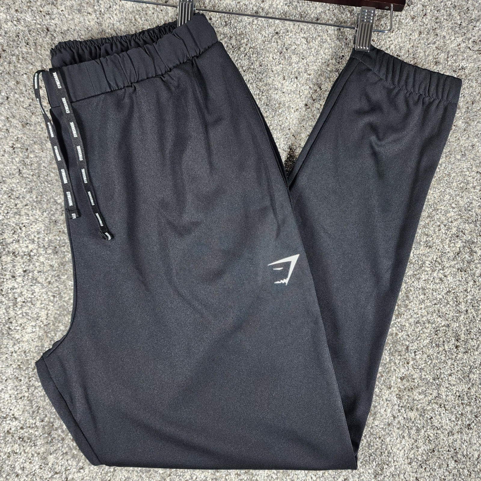 Gymshark Arrival Knit Block Joggers Mens Large Black Athletic Pants NWT