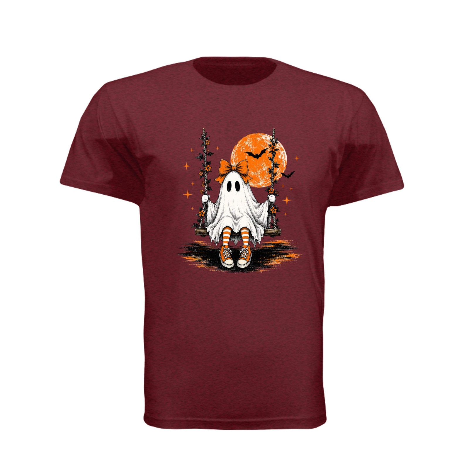 Halloween Ghost DTF Custom T-Shirt, DTF Vintage Halloween Ghost Gildan Tee