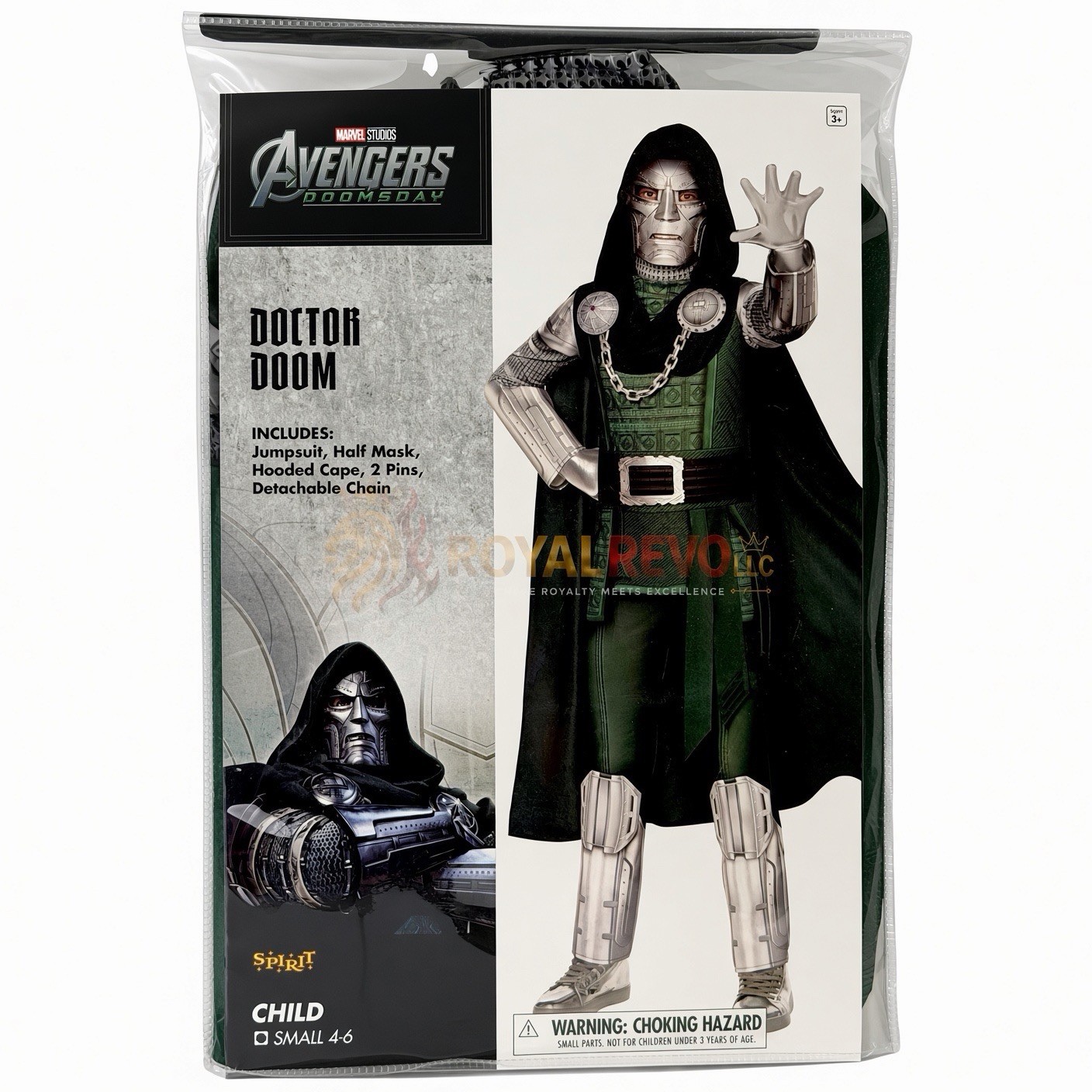 05061288 Spirit Halloween  Kids Doctor Doom Costume - Avengers Doomsday Sze Vary