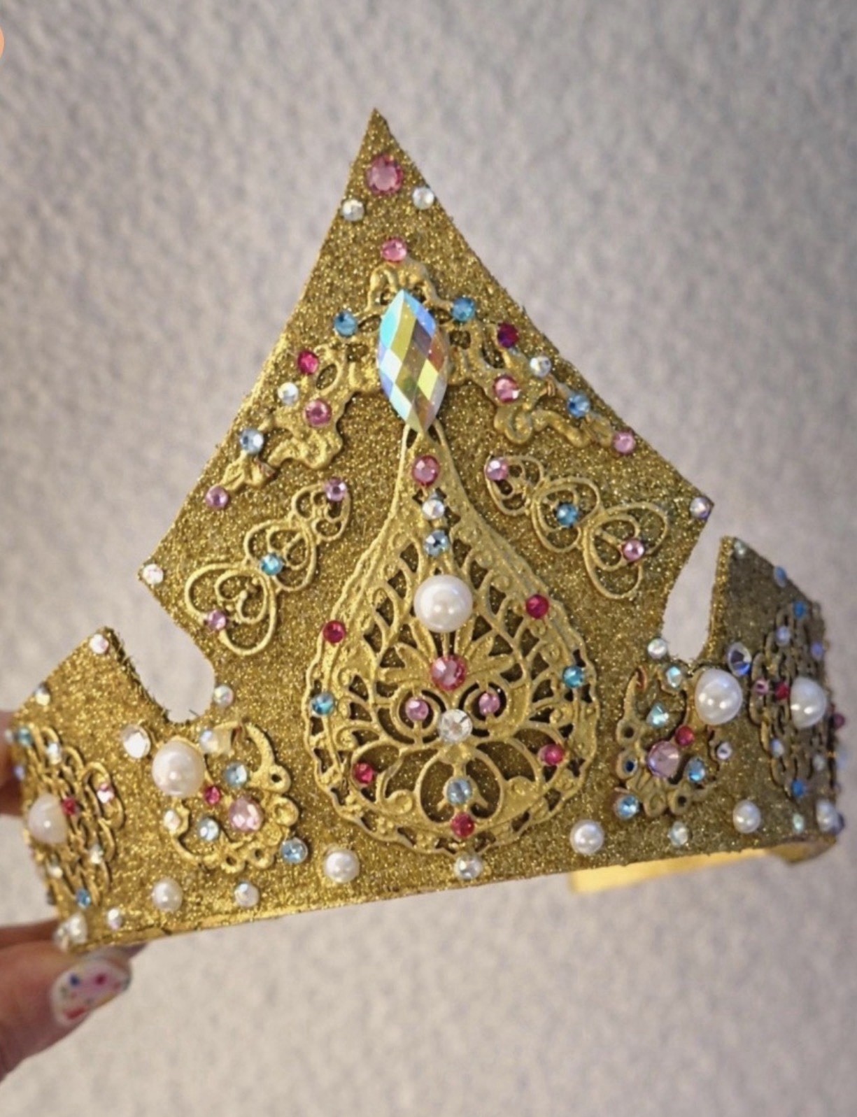 Sleeping Beauty Aurora Princess Tiara Crown Gold For Adults And Kids