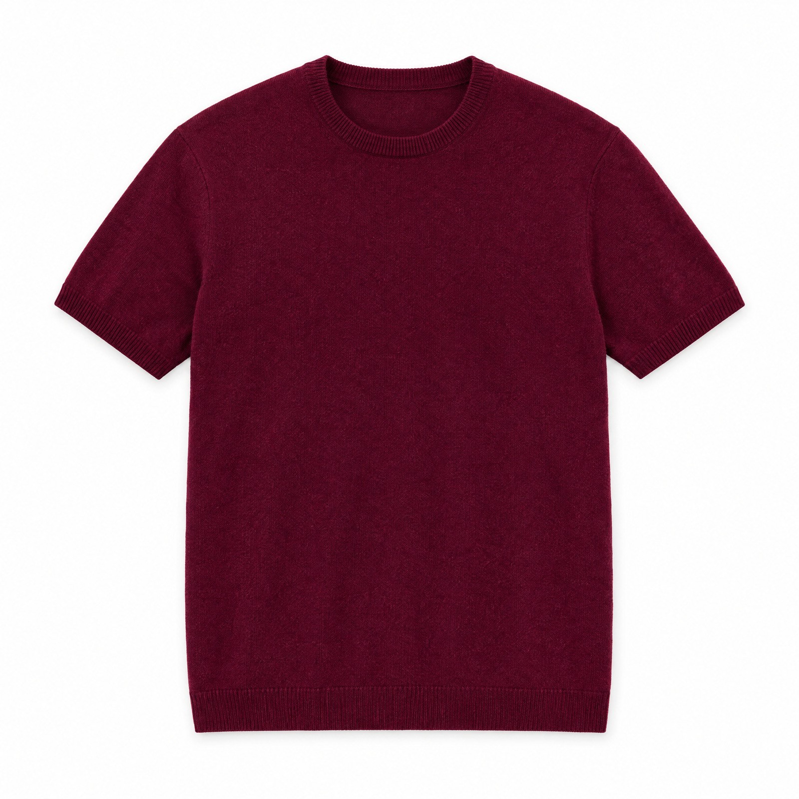 Club Room Mens 100% Cashmere T-Shirt Sweater Large L Short Sleeve Crew Neck NWT
