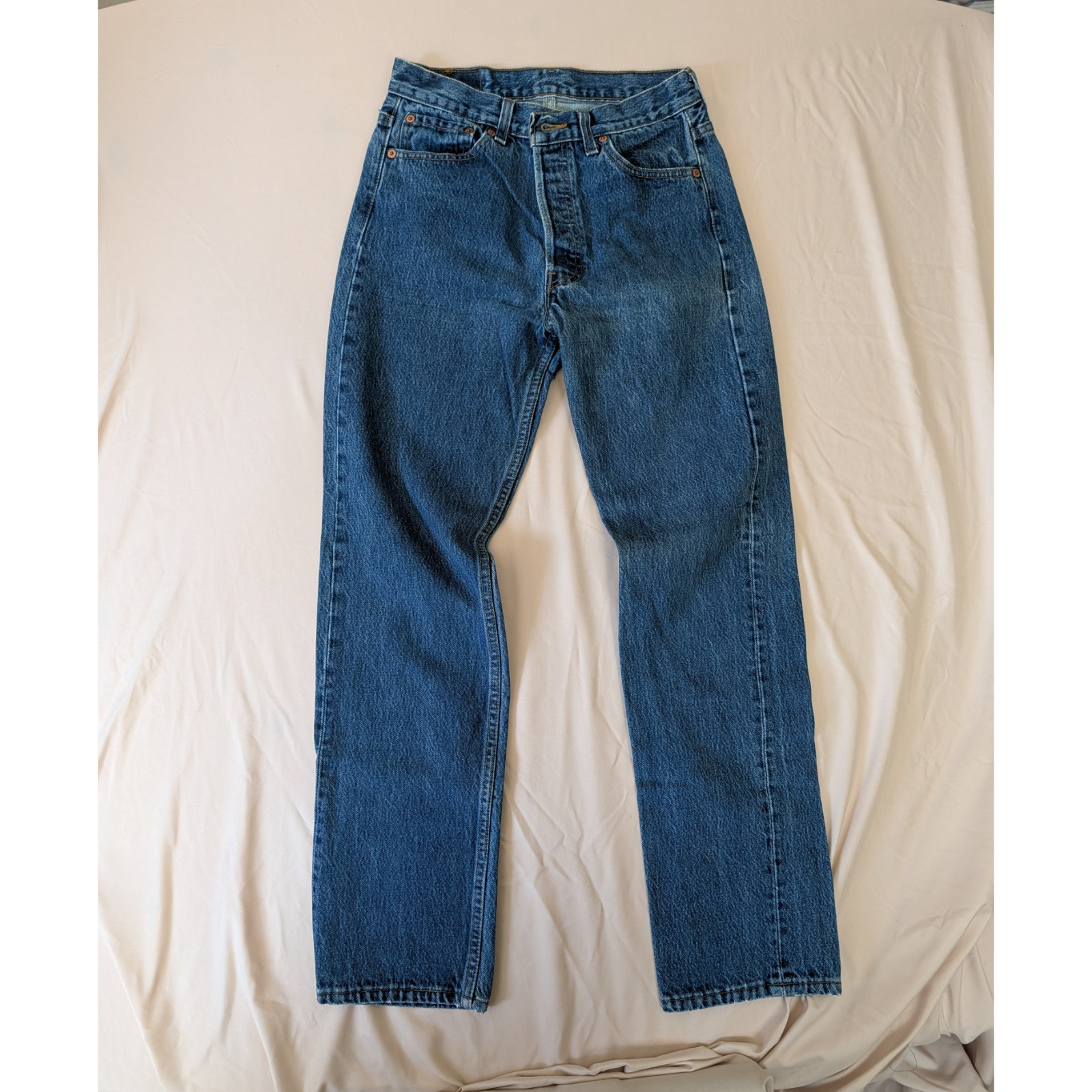 Vintage 1991 Levis 501 Button Fly Jeans W30 L30 Factory 532 Medium W