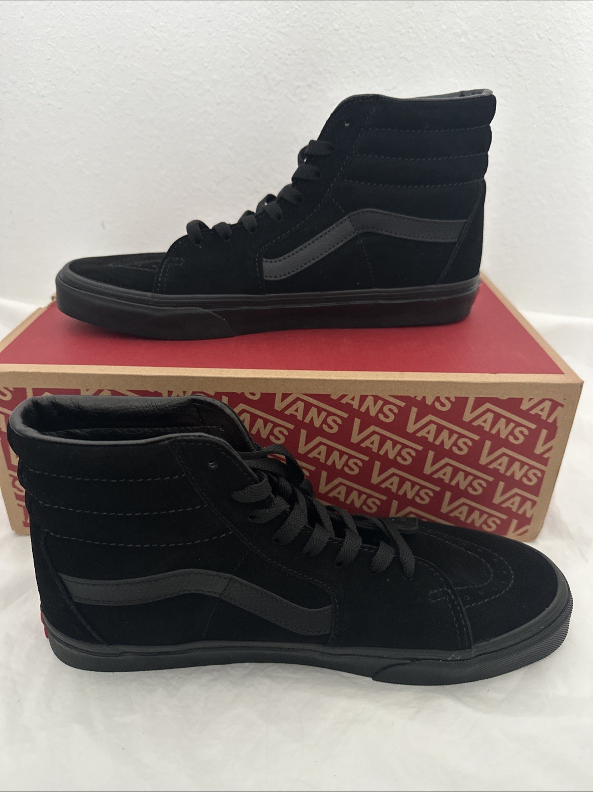 Vans Sk8-Hi Black Suede Men’s Size 9 Women’s 10.5 VN000D5IBKA