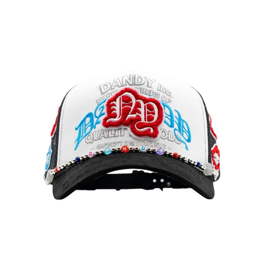 DANDY ROCKET POP WHITE SNAPBACK HAT DANDD MULTI