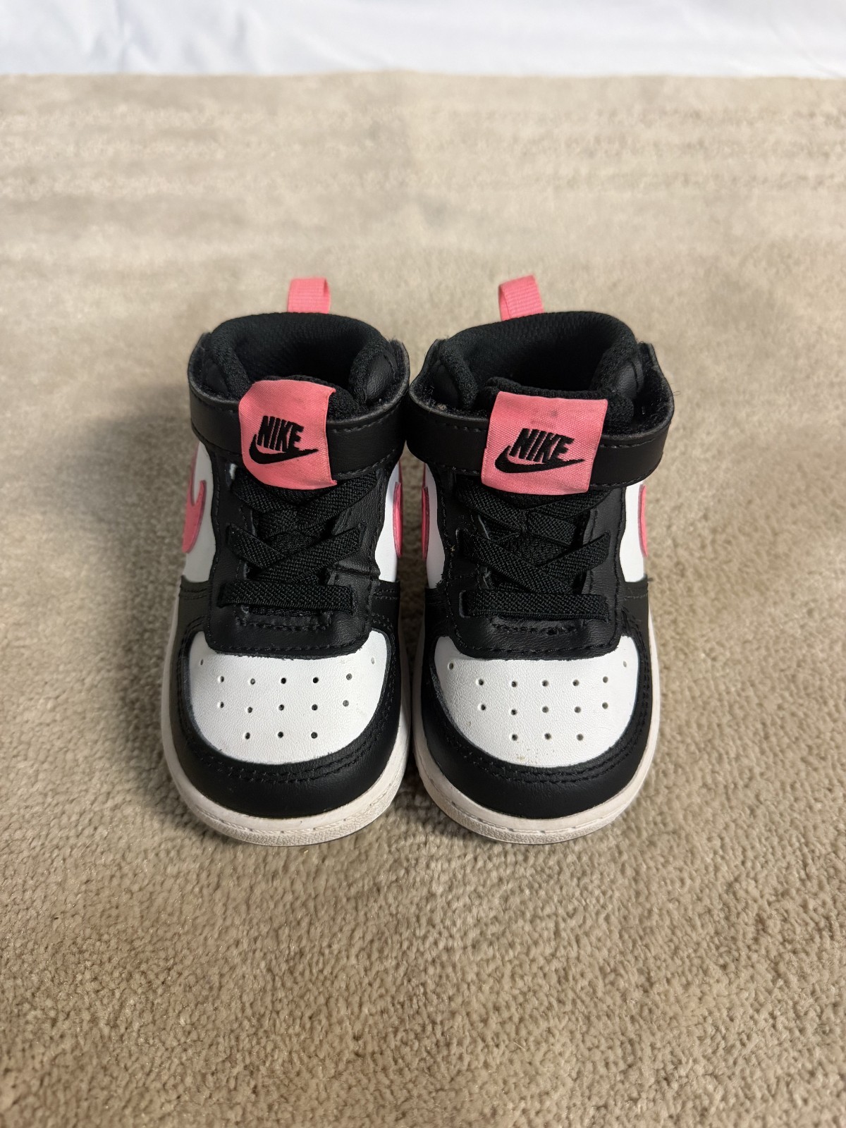 Nike Court Borough Mid Top Leather Colorblock Sneaker