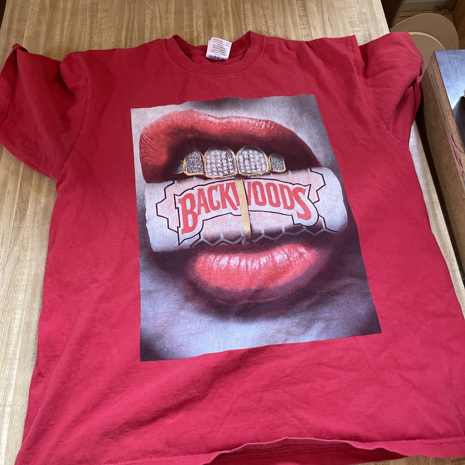 Vintage The Backwoods Red Cotton Shirt Unisex Concert S to 5XL CR596