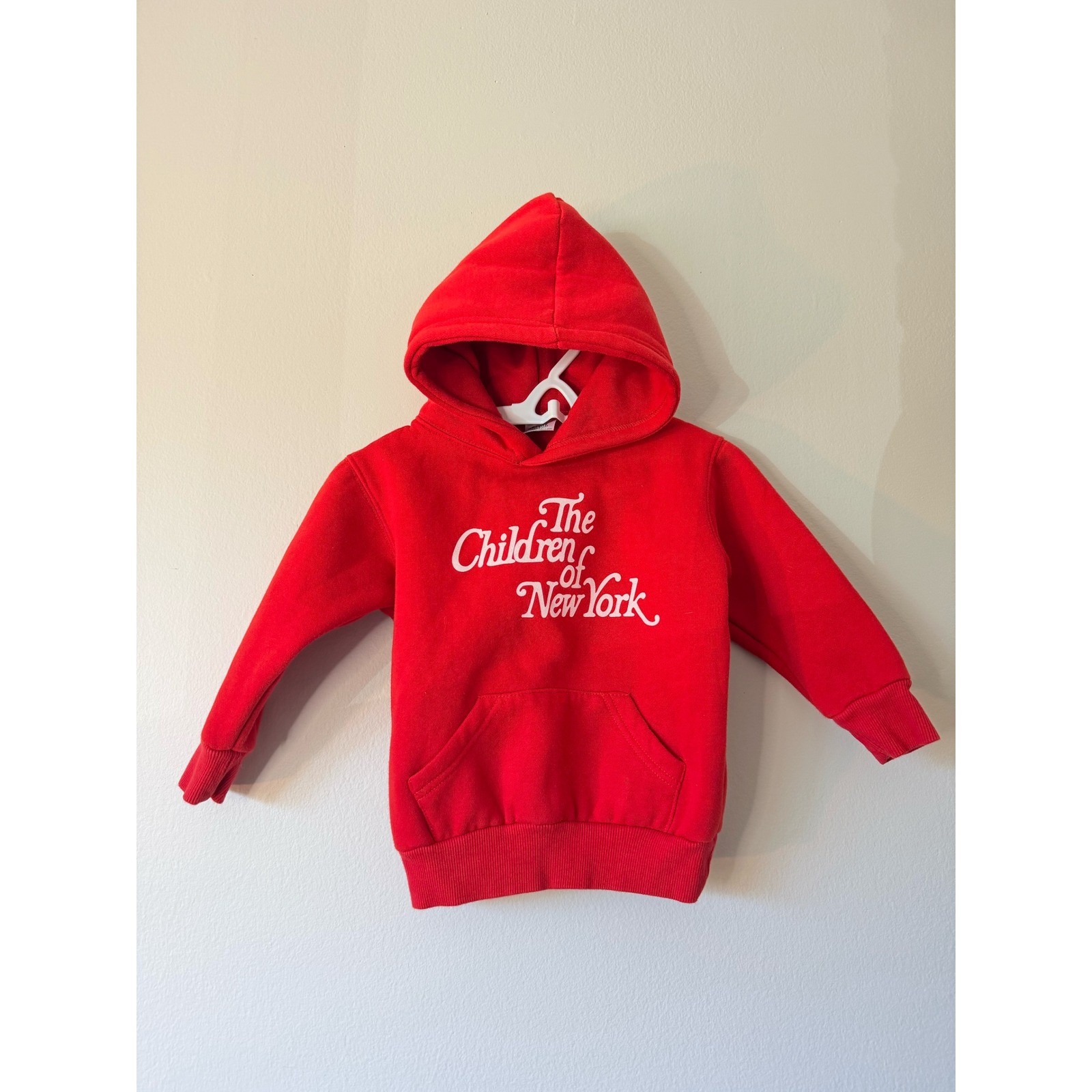 Little Giants Giant Shorties Hoodie Kids 2T Red New York Streetwear Urban