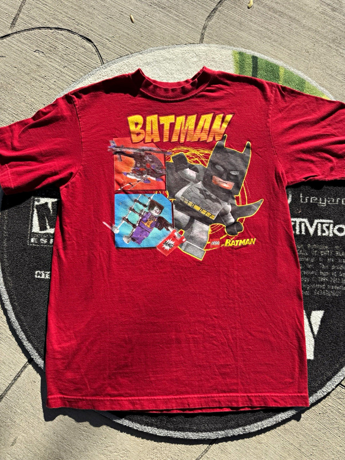 LEGO Batman Red Batman & Joker Graphic Print Adult  XL Tee