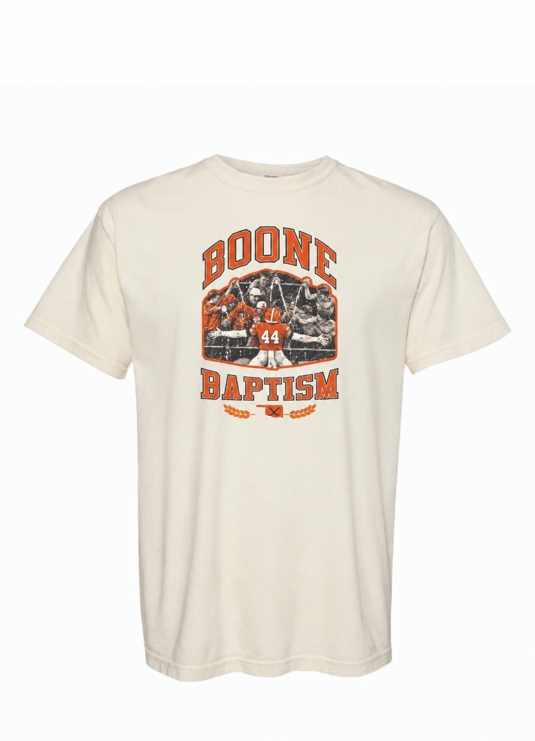 Boone Baptism Football Short Sleeve Cotton Tee