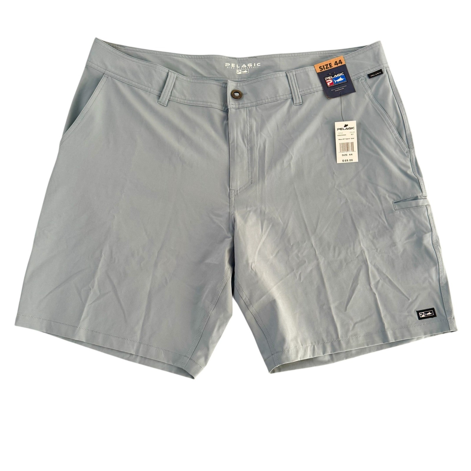 Pelagic 44x10 Blue Mako 20 Hybrid Men\'s Fishing Shorts 1002232005 NEW $69