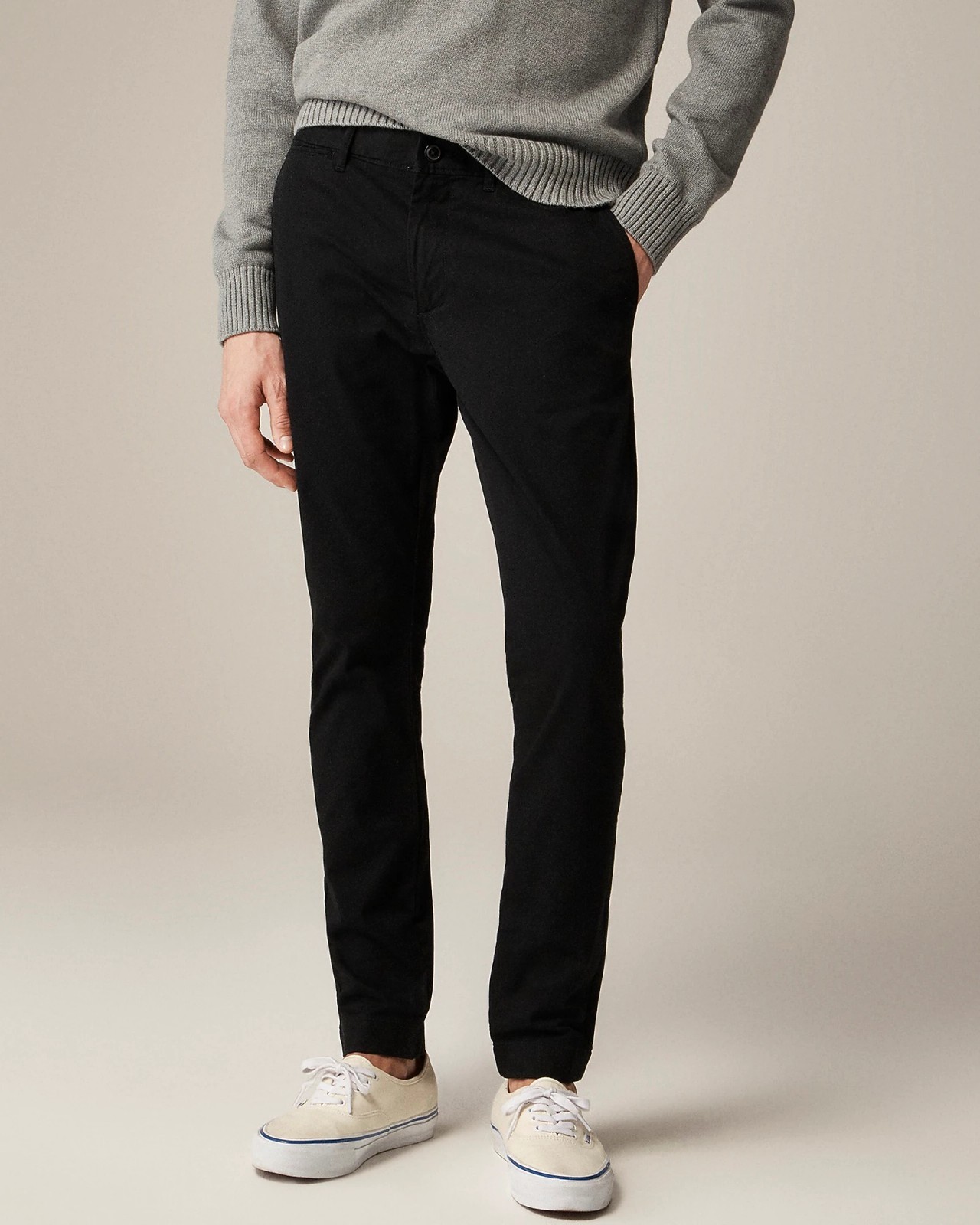 J. Crew 250 Skinny-Fit Pant in Stretch Chino Black 34x32