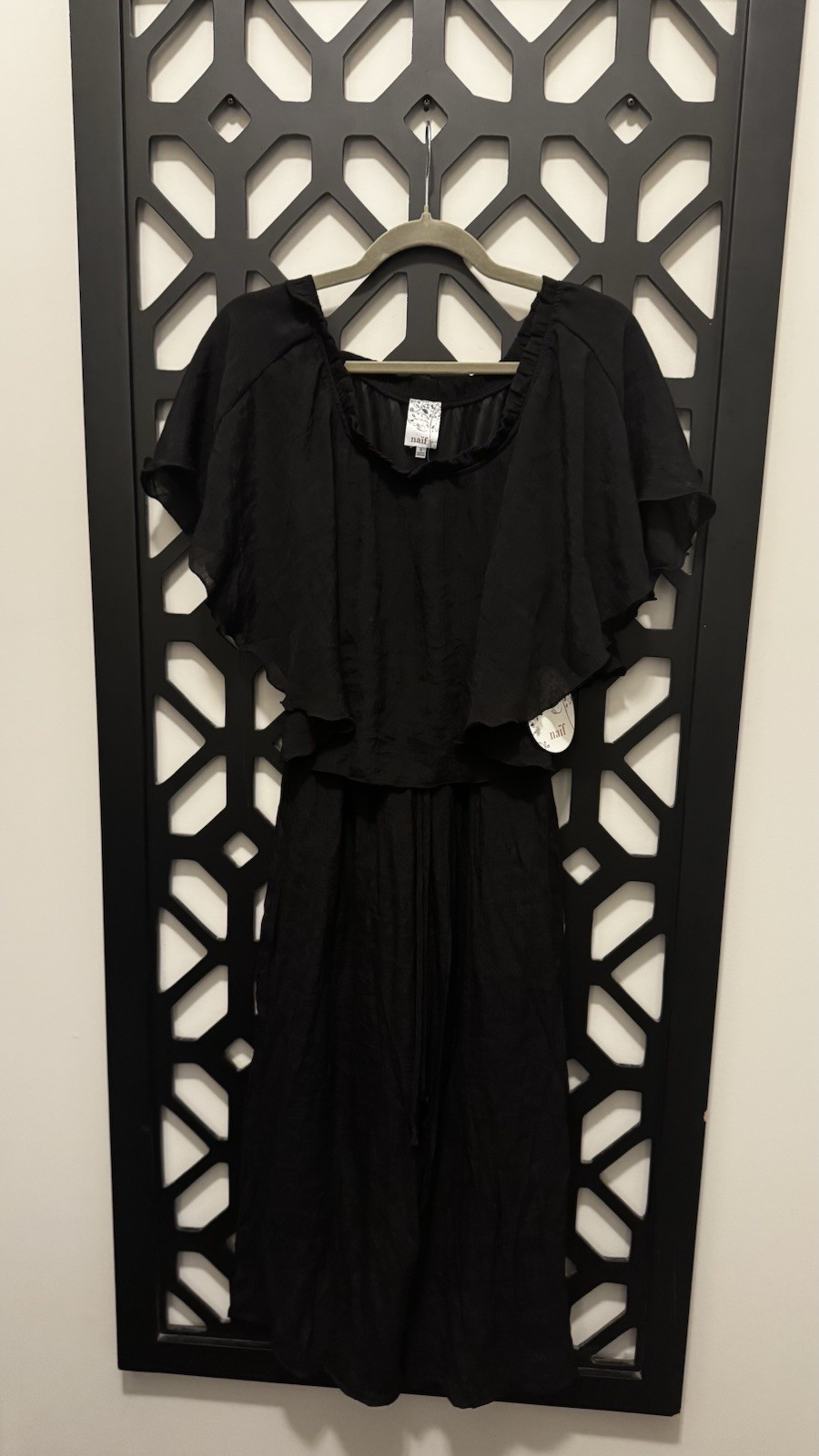 Naif Black Pant Jumpsuit Size Small NWT