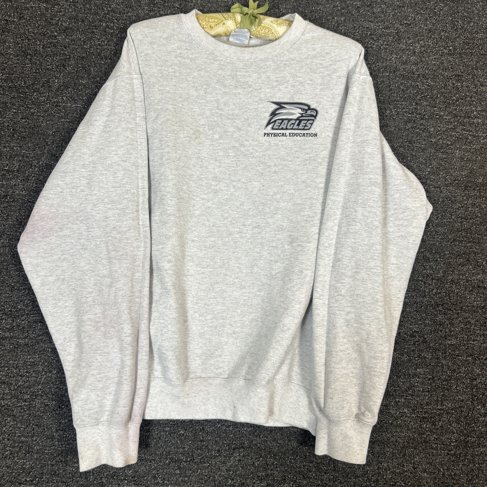 Eagles High School PHYS Ed Crew Neck With Student Name On Back Sz Mens Medium