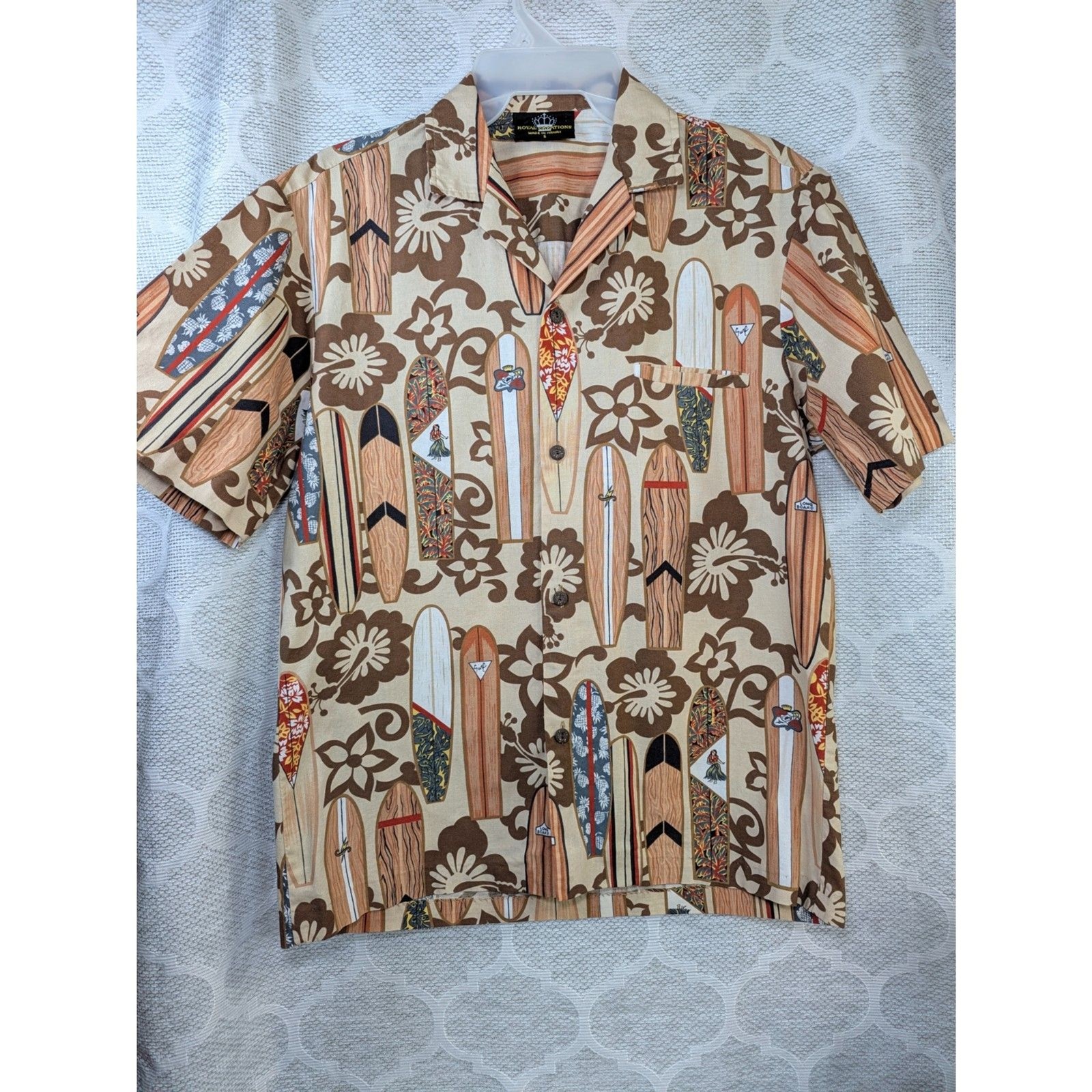 Royal Creations Hawaiian Aloha Shirt 100% Cotton