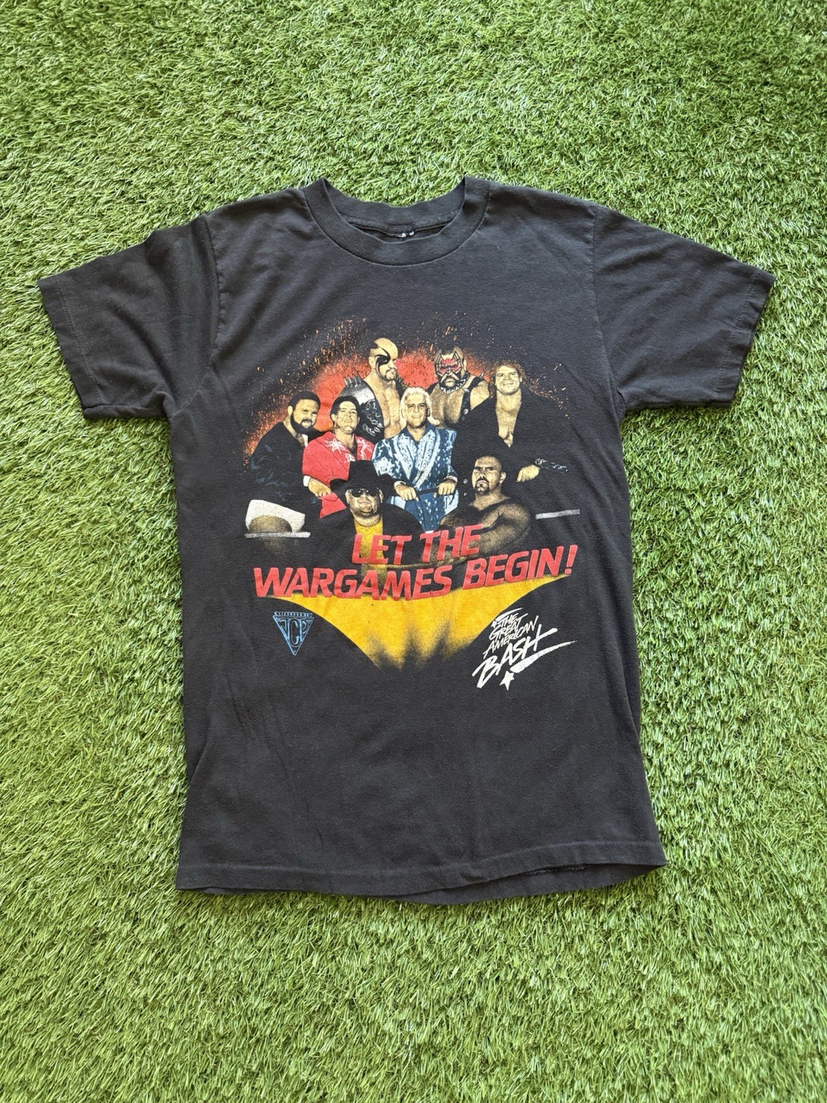 Vintage 1989 JCP NWA Wargames Rick Flair Great American Bash Wrestling Shirt