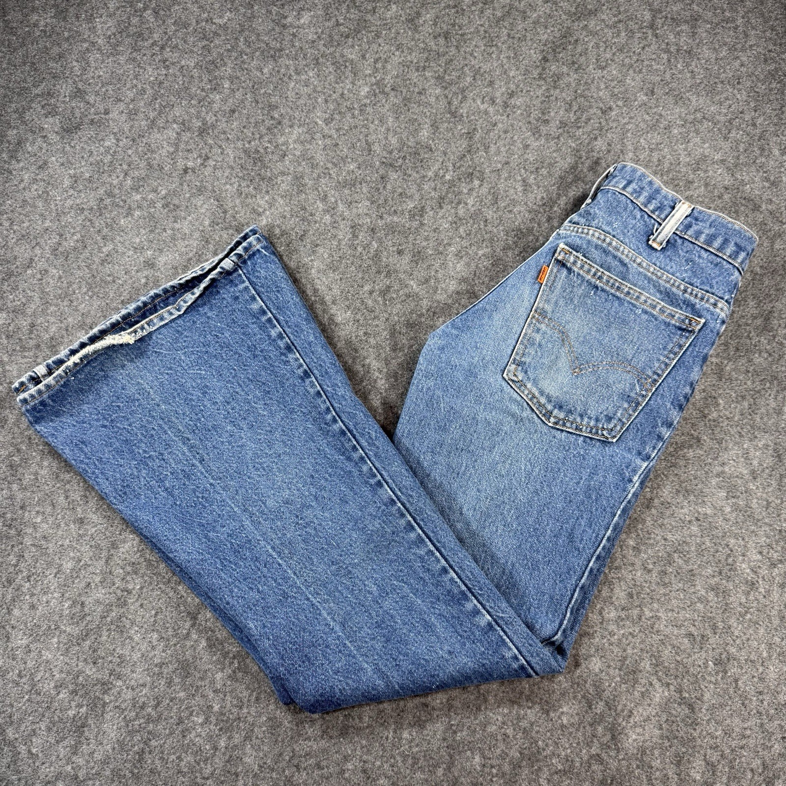 Vintage 70s Levi’s 684 Orange Tab Bell Bottoms Size 30x33