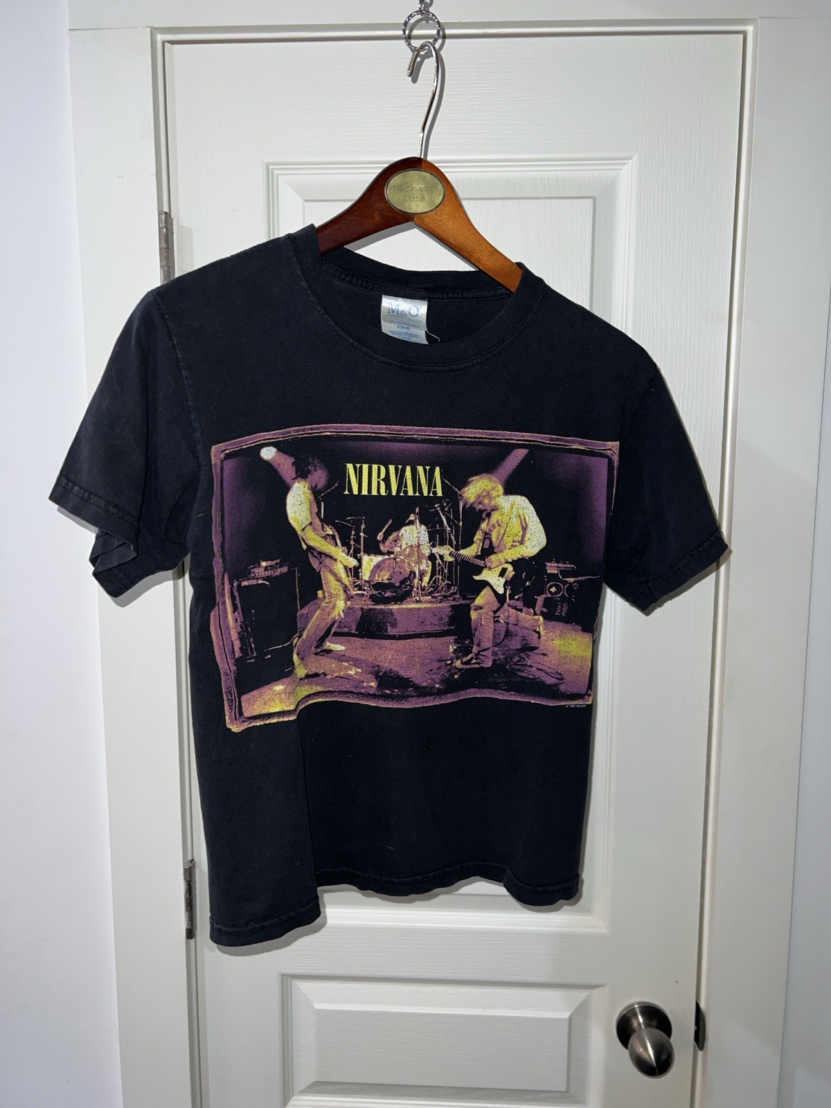 Nirvana 1996 Vintage T-Shirt From the Muddy Banks of the Wishkah Wmns L M&O Knit