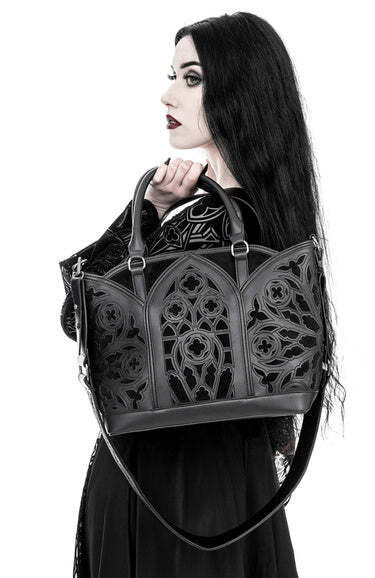 Restyle Gothic Tote Shopper Bag - Catacombs - Witchy Shoulder Handbag Gothic