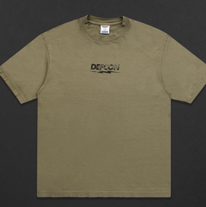 DEFCON Men’s Olive Drab Green XL T Shirt 2026 Multicam Black Logo