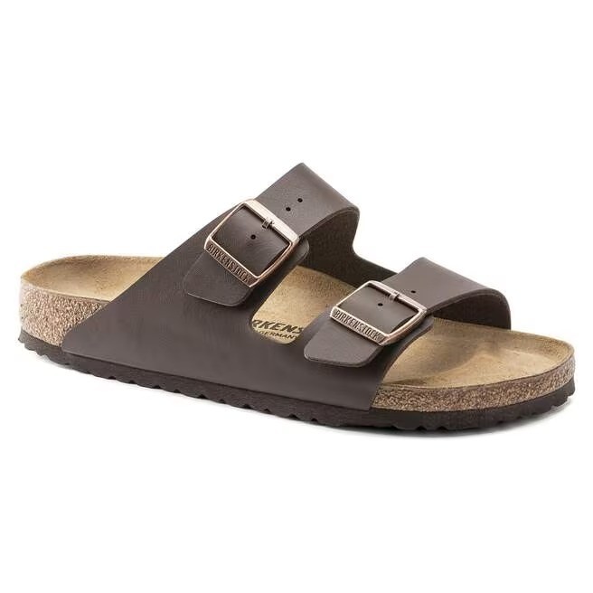 Birkenstock Arizona Dark Brown Birko-Flor Sandal Women's - New - 