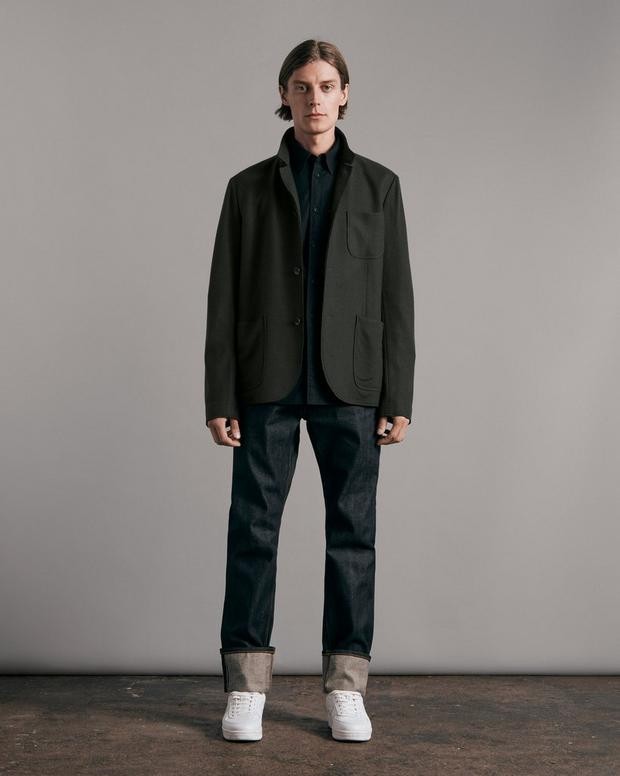 New Rag & Bone $598 Prospect Blazer Japanese Wool In Army Size: 42