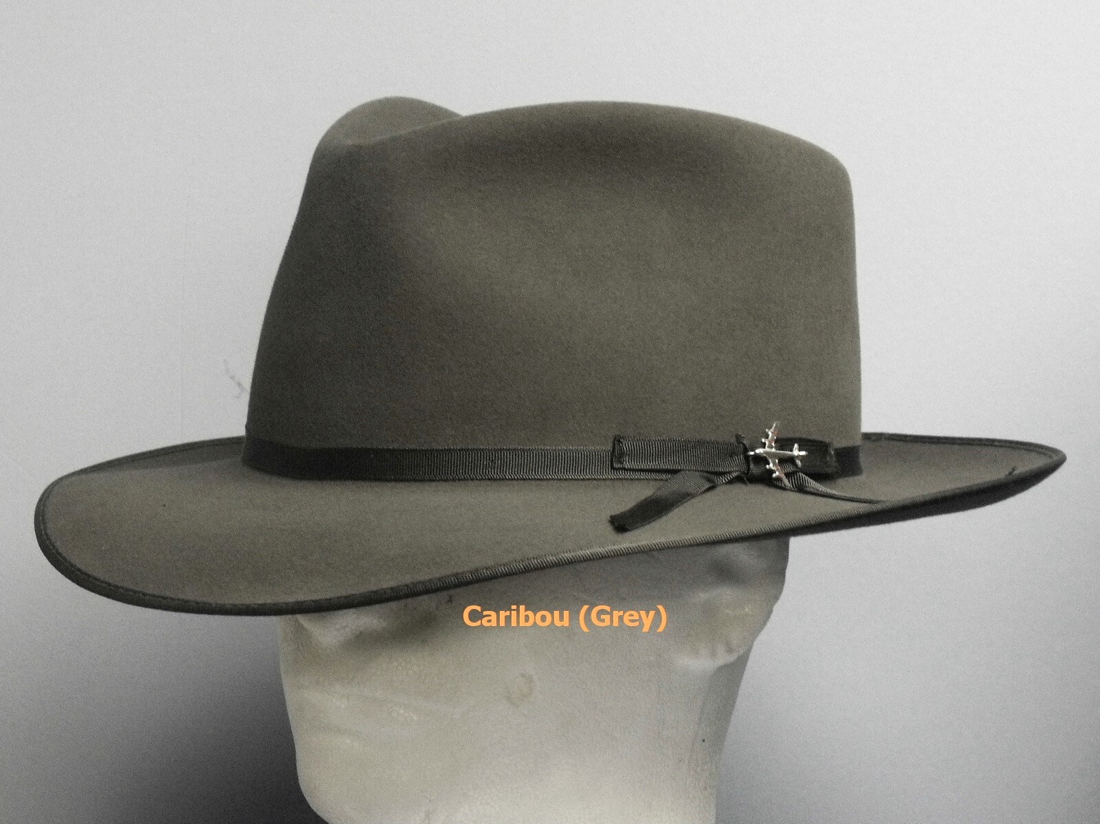 STETSON STRATOLINER SOFT FUR FELT FEDORA HAT 