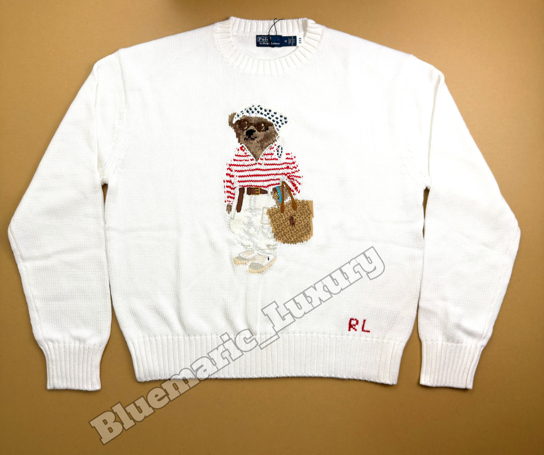 POLO RALPH LAUREN Iconic Polo Bear Sweater Women\'s Size S NWT