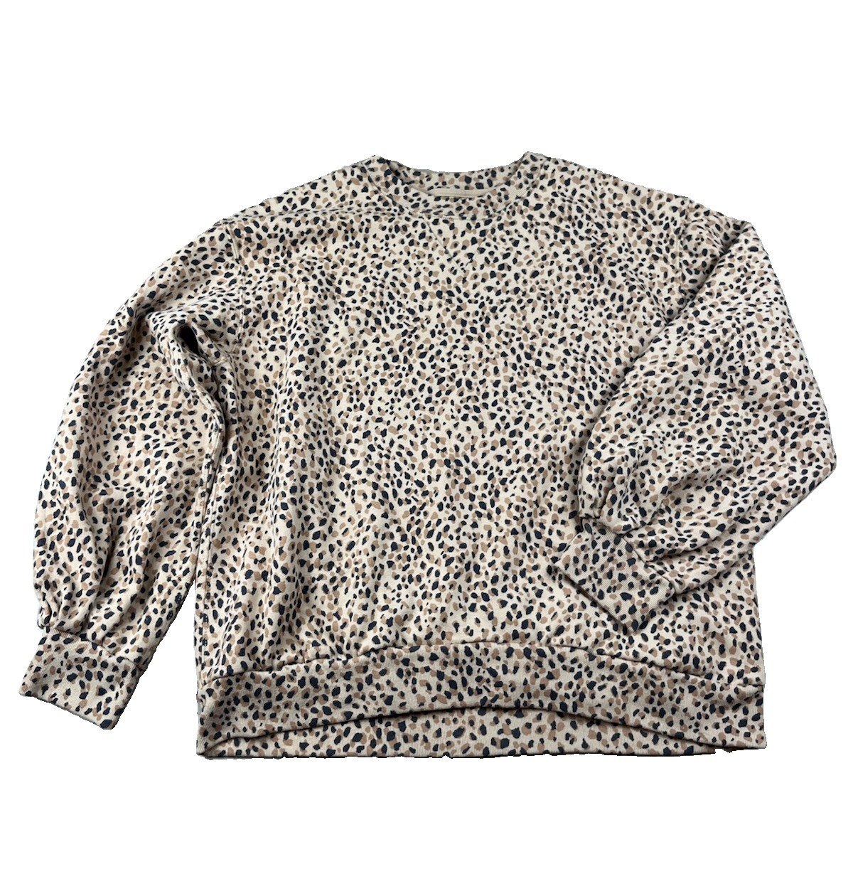 Abercrombie & Fitch Soft A&F Collection Sweatshirt Size Medium Animal Print