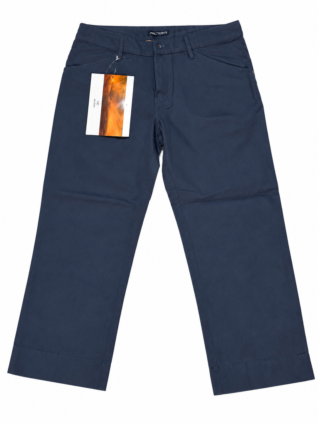 Arc\'teryx Delegate Capri Women\'s Size 6 Poseidon Blue Cotton Pants NWT 4045
