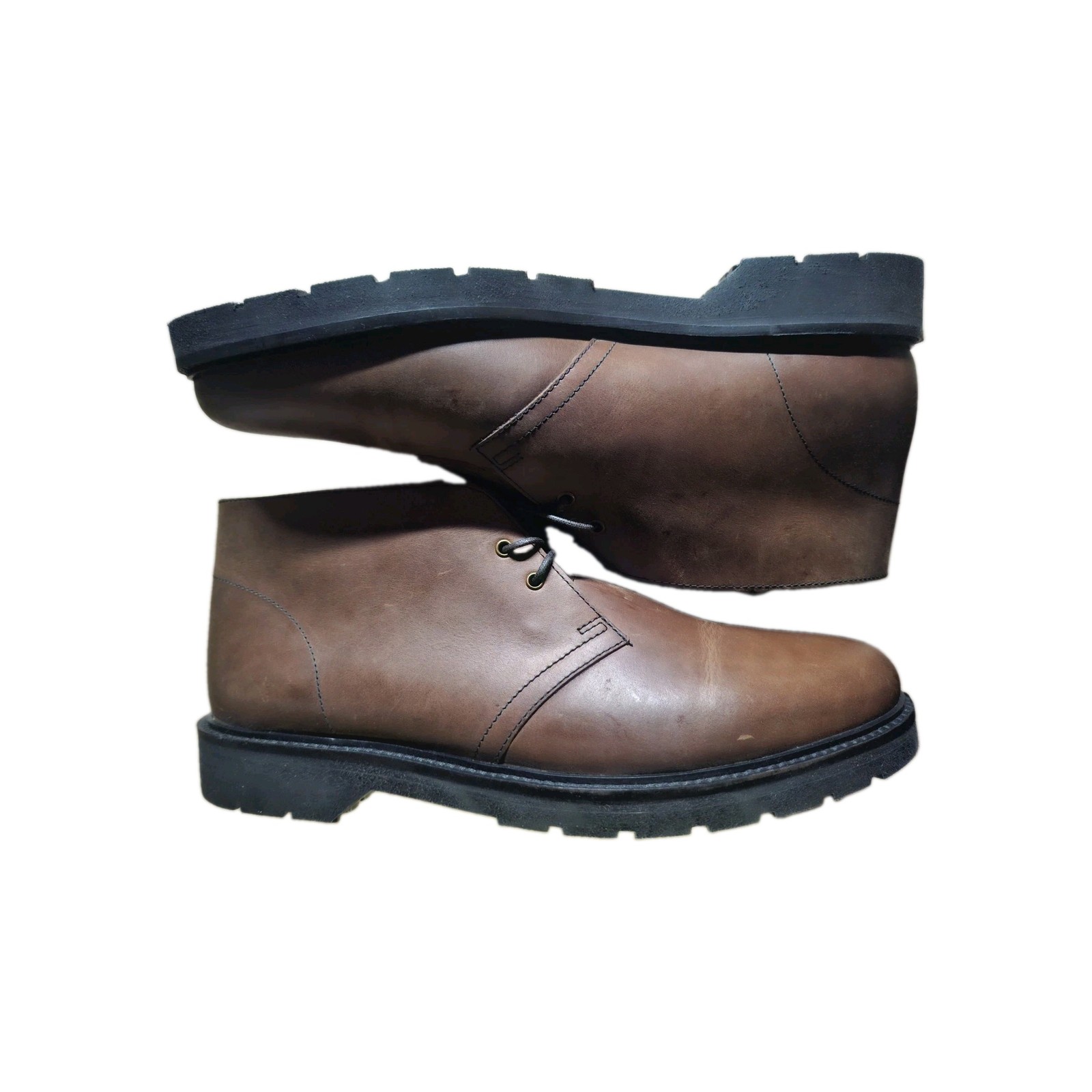 Solovair Gaucho Crazy Horse 3-Eye Chukka Boots Sz US 10.5