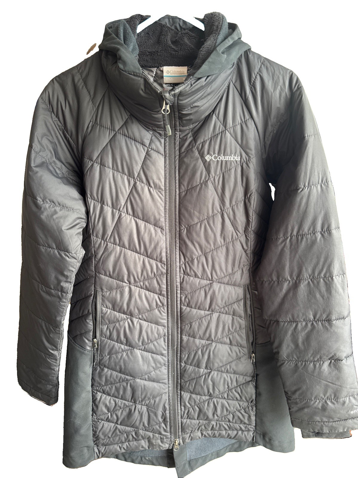 Columbia Heavenly Jacket Womens Medium Black Omni-Heat Insulated Full Zip Parka