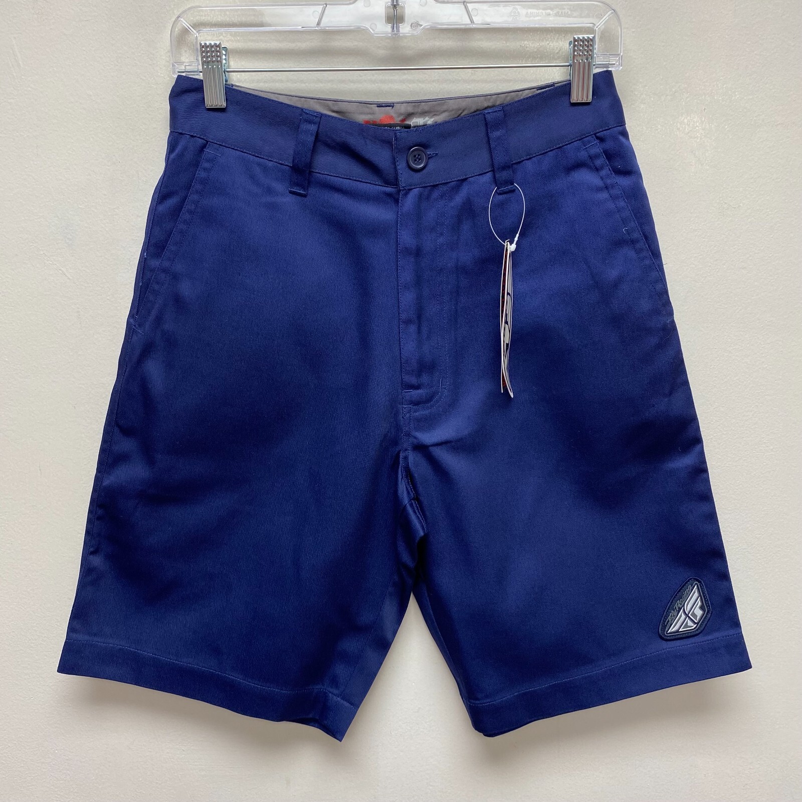 Fly Racing Premium Mens BOYS Navy Blue Fly Standard Chino Motocross Shorts 28