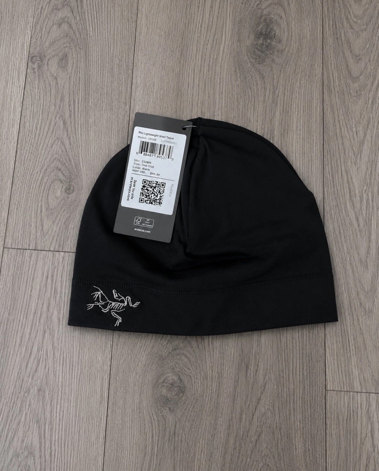 Arc\'teryx Rho Toque Beanie Skull Cap Running hat Wool - One Size | Fast Shipping