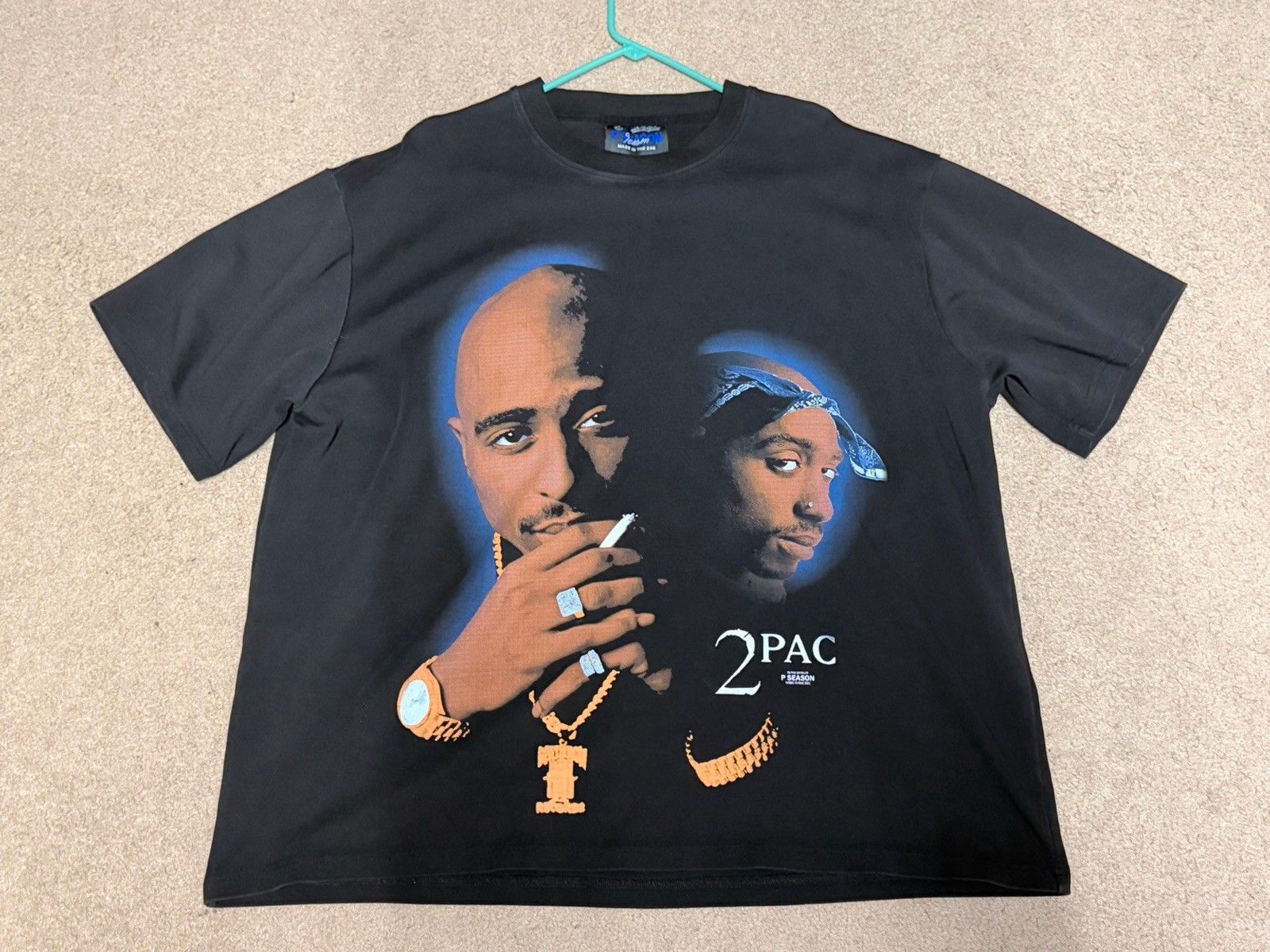 Vintage 2Pac All Eyez On Me Boxy Shirt XXL