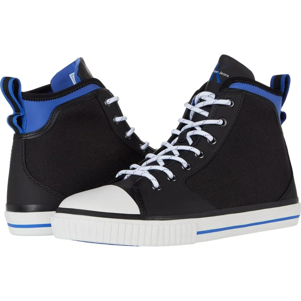 Calvin Klein Casual Men's Shoes Fiza High-Top Sneakers Black Blue $145.00