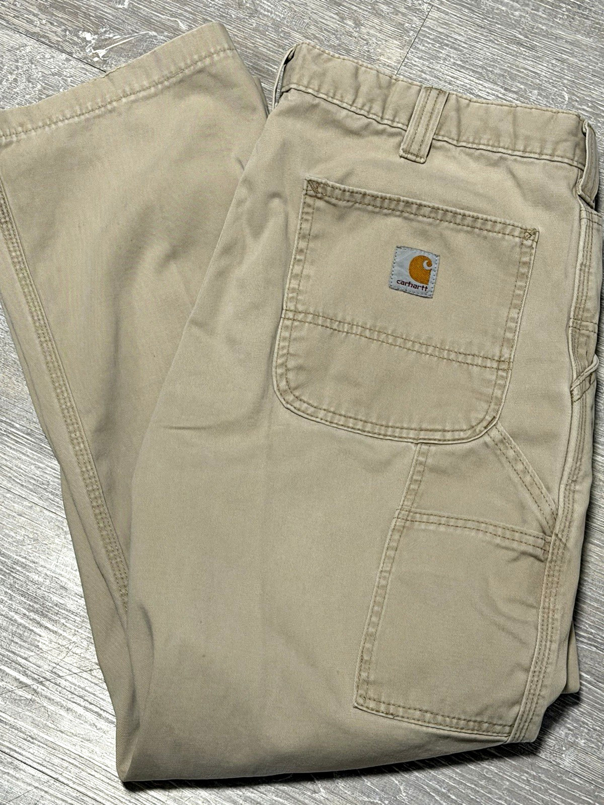 Carhartt B11 KHI Men\'s Relaxed Fit Straight Leg Canvas vintage style 