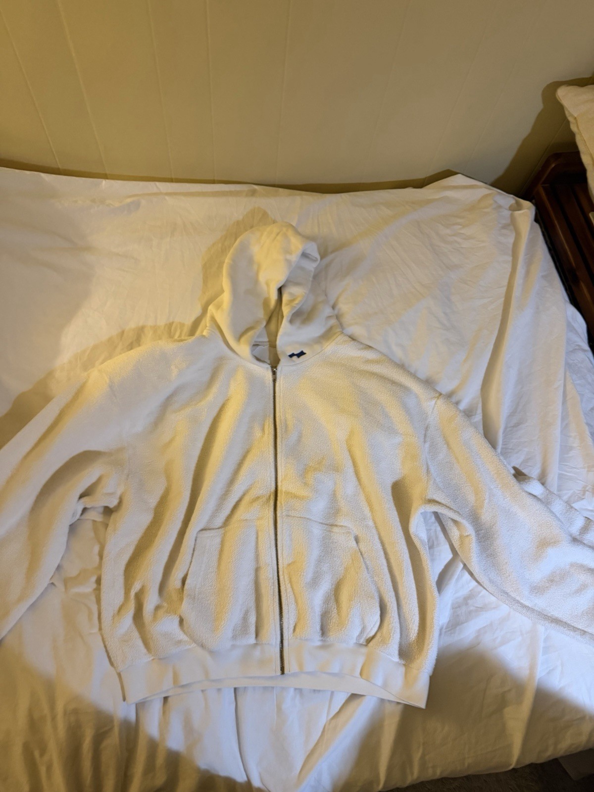 Justin Bieber SKYLRK Reverse Zip Hoodie Size X-Large Brand New “Paper” Sold Out