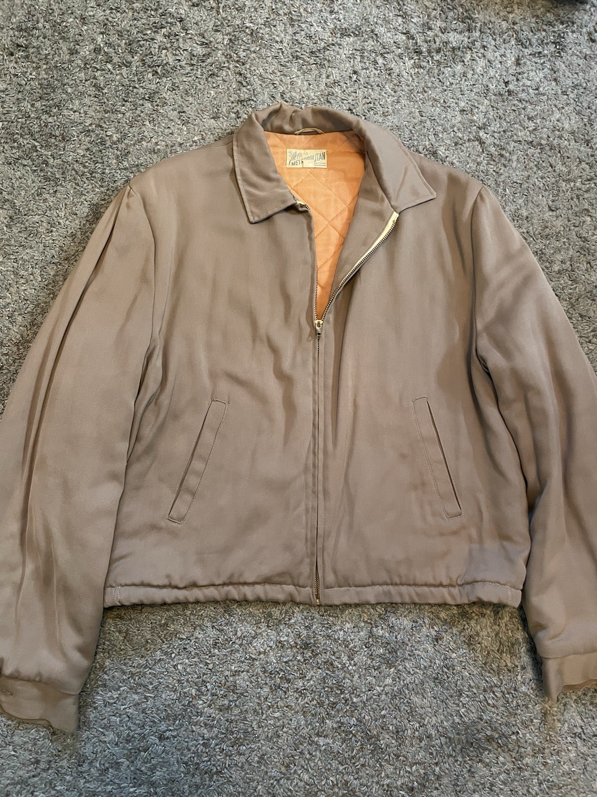 Vintage 50s 60s Gabardine Rockabilly Jacket Men\'s Size 42