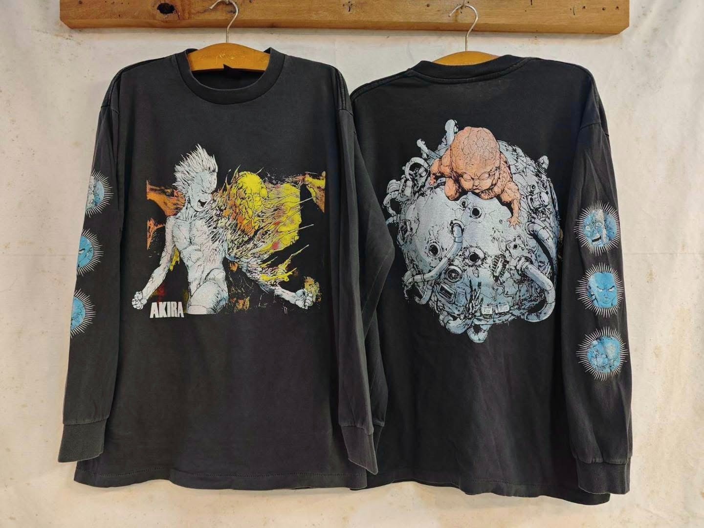 Vtg Akira Fashion Victim 1988 Japan Anime Kaneda Long Sleeve Sz.L Shirt REPRINT