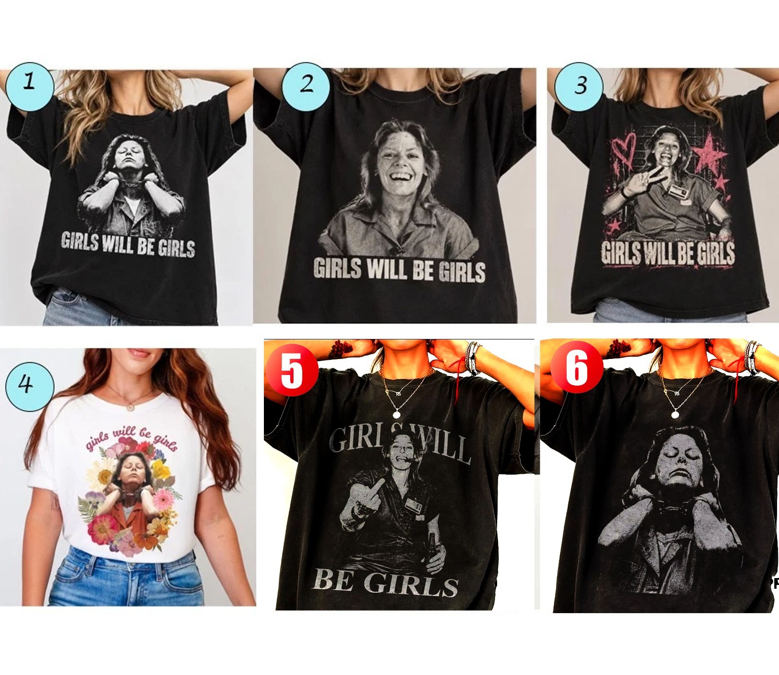 Girls Will Be Girls Aileen Wuornos Shirt, Vintage Graphic T-Shirt