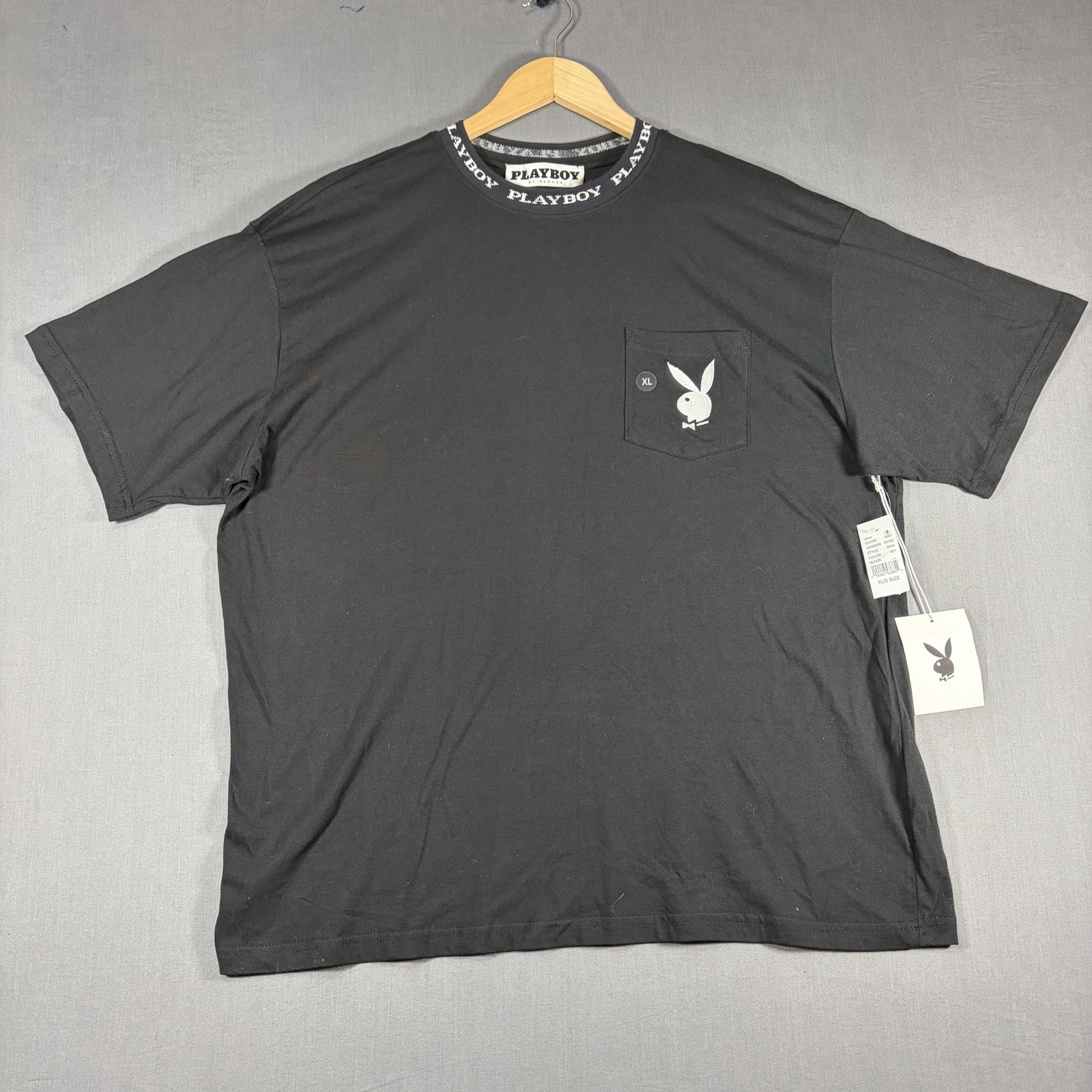 Playboy by PacSun Men\'s XL T-shirt Black Branded Bunny T-shirt Y2K Vintage 90s
