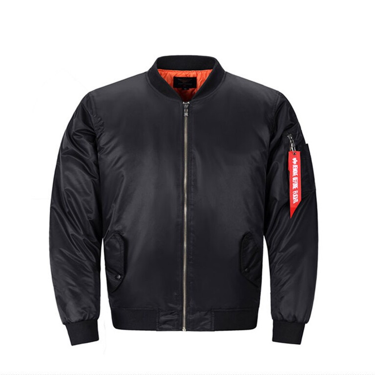 Men\'s Heavy Weight MA-1 Flight Bomber Jacket 6XL Full Zip Heavy Weight Outerwear